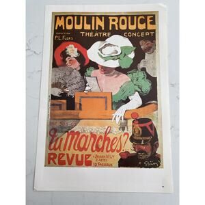 Folies Bergère, Moulin Rouge, Tu Marches, Music Hall Posters, Book Page, Paris,